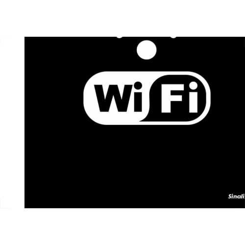 Placa Sinalizacao Poliestireno 15X18 ''Nternet Wifi'' Blk07