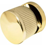Botao Frances Go2Home Estriado Abs Dourado 01.21.050 - Kit C/25 