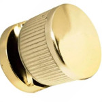 Botao Frances Go2Home Estriado Abs Dourado 01.21.050 - Kit C/25 