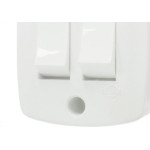 Interruptor Externo Ilumi Retangular Branco 2 Simples Com 1Peca 16562
