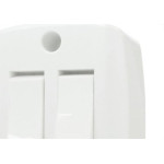 Interruptor Externo Ilumi Retangular Branco 2 Simples Com 1Peca 16562