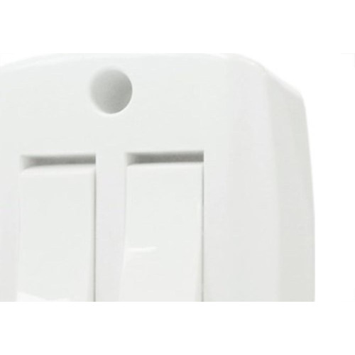 Interruptor Externo Ilumi Retangular Branco 2 Simples Com 1Peca 16562