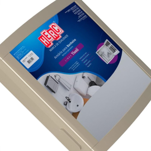Armario Plastico Herc Tivoli Externo/Embutir 33,8X32,2 Bege 
