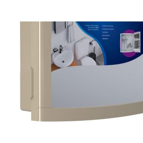 Armario Plastico Herc Tivoli Externo/Embutir 33,8X32,2 Bege 