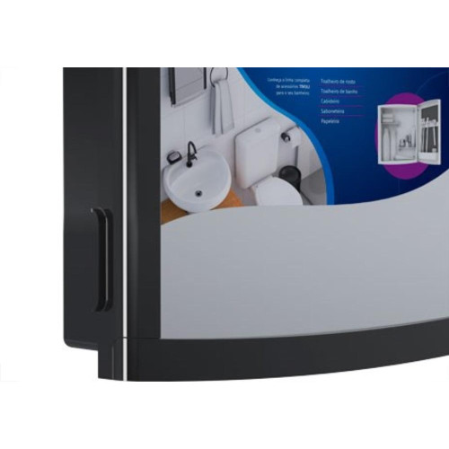Armario Plastico Herc Tivoli Externo/Embutir 33,8X32,2 Preto 