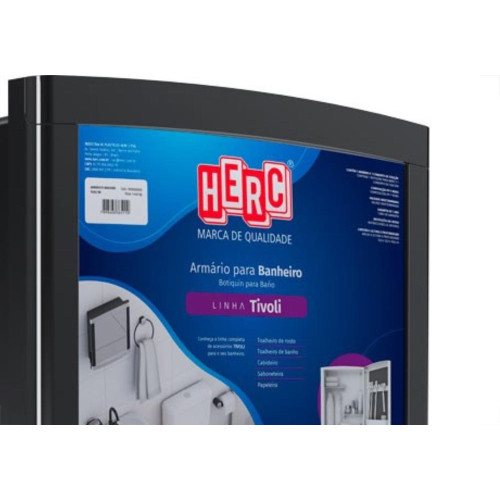 Armario Plastico Herc Tivoli Externo/Embutir 33,8X32,2 Preto 