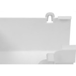Esquadro Da Calha Astra Interno Branco 162X90Mm Cal/Esqi*Br