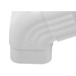 Cotovelo De Condutor Da Calha Astra Frontal Branco 95X78Mm Cal/Jof*Br