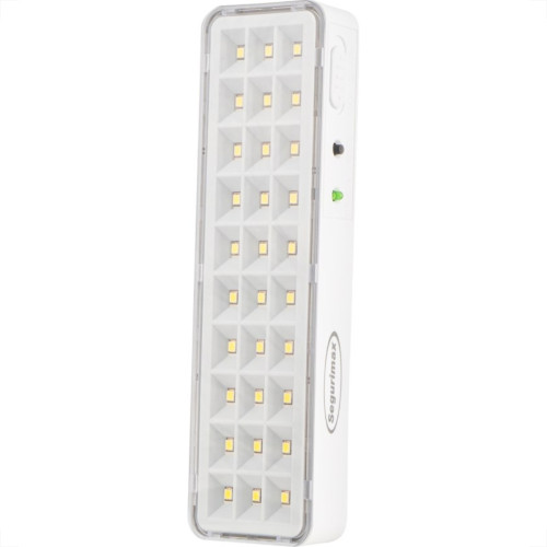 Luminaria Emergencia Segurimax 30 Led Super Slim Automatica 36004