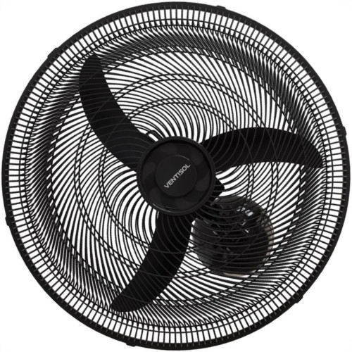 Ventilador Parede Ventisol 50Cm Preto Grade Plastico 127V 130W 14063