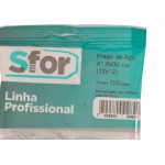 Prego Aco Sforplast Com Cabeca  12X12 (1,80X28mm)   100pcs 
