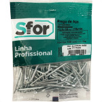 Prego Aco Sforplast Com Cabeca  15X15 (2,40X34mm)   100pcs 