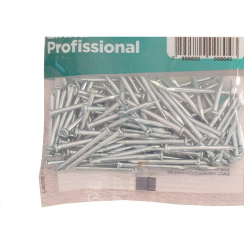 Prego Aco Sforplast Com Cabeca  15X15 (2,40X34mm)   100pcs 
