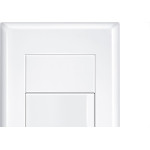 Conjunto Fame Evidence 4X2 Branco Com Placa(1Paralelo) 16A 