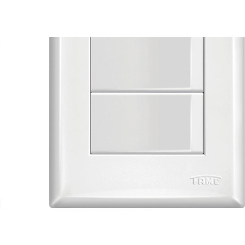 Conjunto Fame Evidence 4X2 Branco Com Placa(3Simples) 16A 