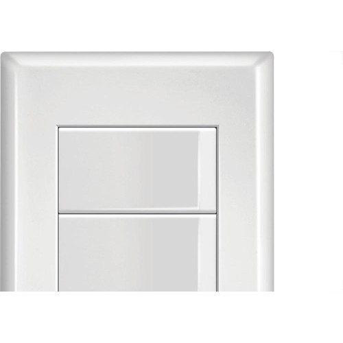 Conjunto Fame Evidence 4X2 Branco Om Placa 2Simples+1Tomada 20A 