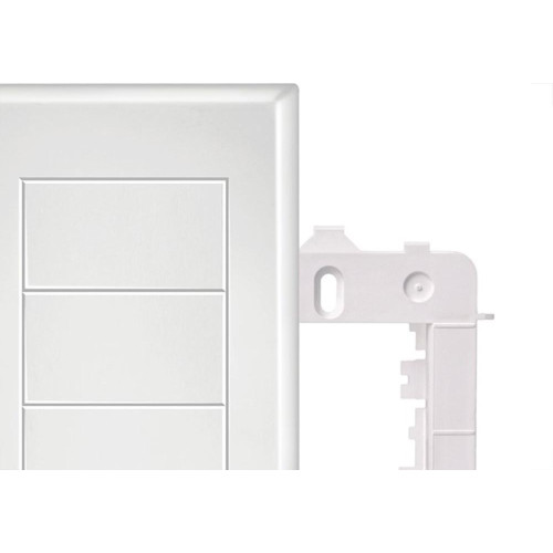 Placa Fame Evidence 4X2 Branca (Cega) Com Suporte 