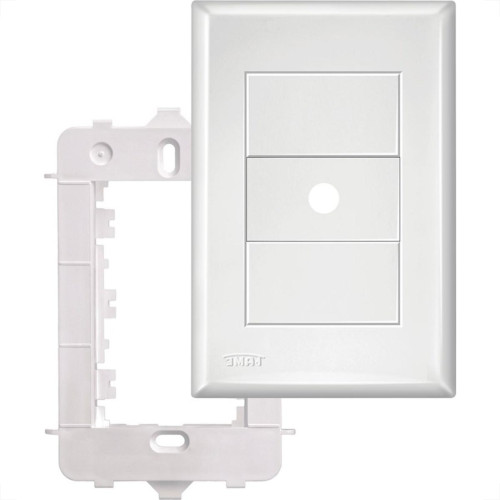 Placa Fame Evidence 4X2 Branca (Furo) Com Suporte 