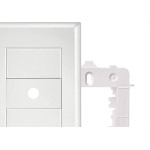 Placa Fame Evidence 4X2 Branca (Furo) Com Suporte 