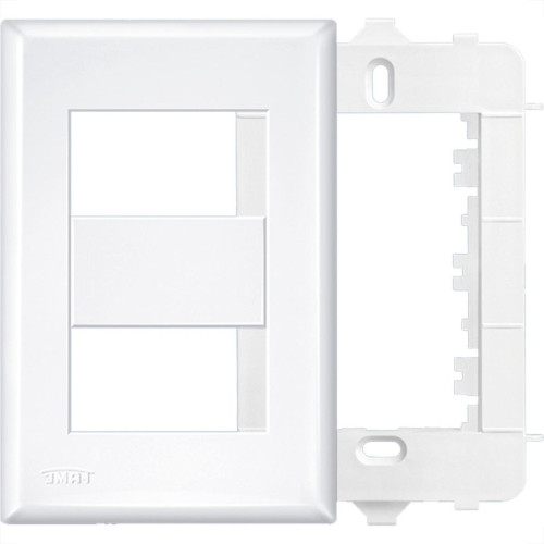 Placa Fame Evidence 4X2 Branca (2Modulo) Com Suporte 