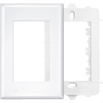 Placa Fame Evidence 4X2 Branca (3Modulo) Com Suporte 