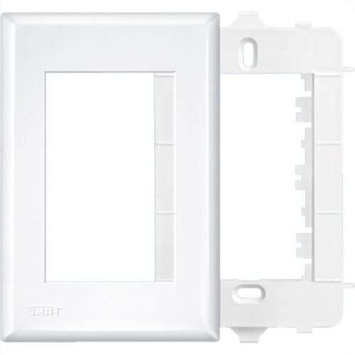 Placa Fame Evidence 4X2 Branca (3Modulo) Com Suporte 