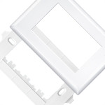 Placa Fame Evidence 4X2 Branca (3Modulo) Com Suporte 