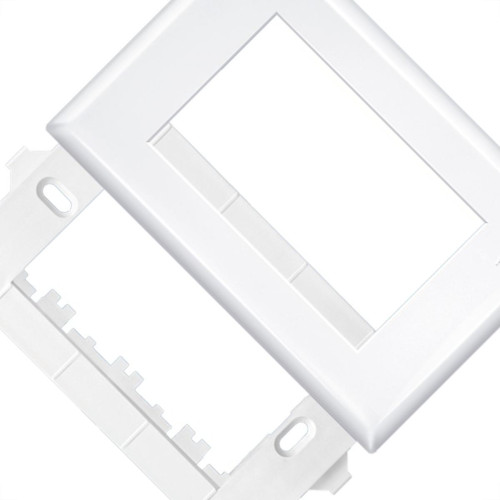 Placa Fame Evidence 4X2 Branca (3Modulo) Com Suporte 