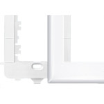 Placa Fame Evidence 4X2 Branca (3Modulo) Com Suporte 