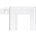 Placa Fame Evidence 4X2 Branca (3Modulo) Com Suporte 