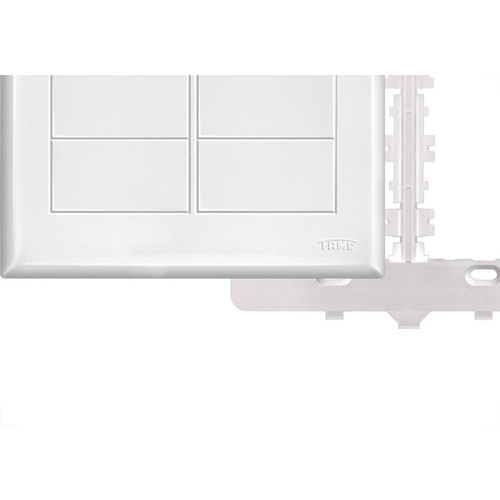 Placa Fame Evidence 4X4 Branca (Cega) Com Suporte 