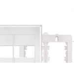 Placa Fame Evidence 4X4 Branca (2Modulo) Com Suporte 