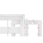 Placa Fame Evidence 4X4 Branca (4Modulo) Com Suporte 