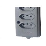Tomada Barra Naticon   Quintupla 10A 2 Polos +Terra Cinza 609