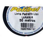 Linha Pedreiro 1 Fio Laranja Polibel 50M 1194 - Kit C/12 