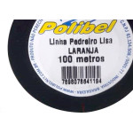 Linha Pedreiro 1 Fio Laranja Polibel 100M 1187 - Kit C/12 