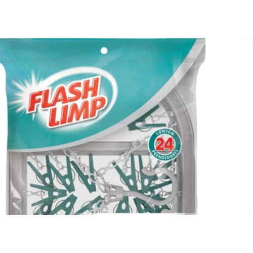 Varal Flashlimp Mini ''Oval''Com 24 Prendedores Lav6803