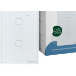 Interruptor Inteligente Intelbras Wifi Touch Branco 2 Teclas Ews 1002 