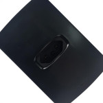 Conjunto Alumbra Gracia Maxx 4X2 Preto Com Placa 1 Tomada 10A 85680
