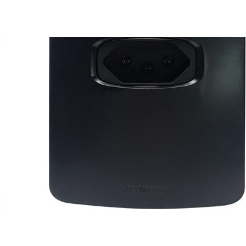 Conjunto Alumbra Gracia Maxx 4X2 Preto Com Placa 1 Tomada 10A 85680