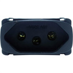 Modulo Tomada Alumbra Gracia 2Polo+Terra 10A Preto 85360