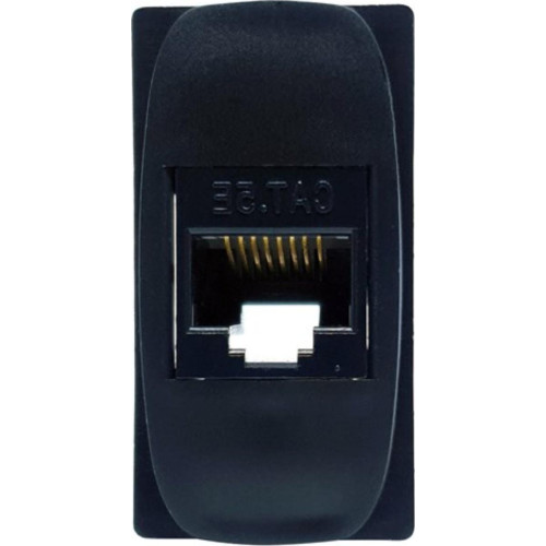 Modulo Alumbra Gracia 1 Tomada Rj45 Preto 85363