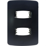 Placa Alumbra Gracia 4X2 Preta (2 Modulos Distanciados) 85692