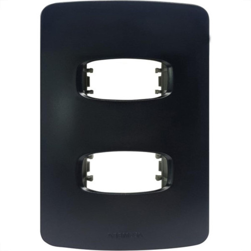 Placa Alumbra Gracia 4X2 Preta (2 Modulos Distanciados) 85692