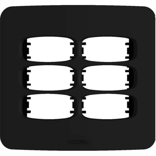 Placa Alumbra Gracia 4X4 Preta (6 Modulos) 85699