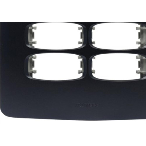 Placa Alumbra Gracia 4X4 Preta (Cega) 85698