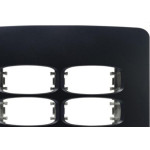 Placa Alumbra Gracia 4X4 Preta (Cega) 85698