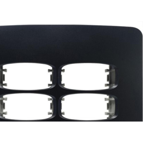 Placa Alumbra Gracia 4X4 Preta (Cega) 85698