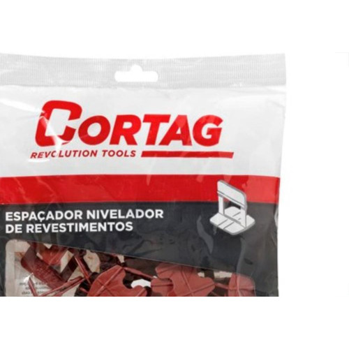 Espacador Nivelador Cortag Eco 1,5Mm Vermelho Com 50Pecas 61336