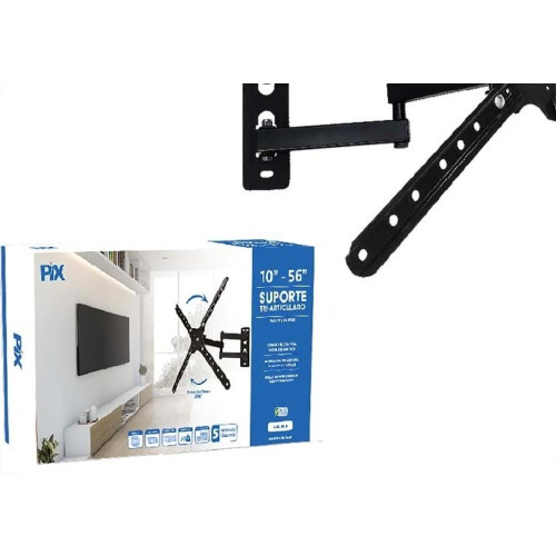 Suporte Tv Pix 10/56 Triarticulado Braco Longo 079-0015
